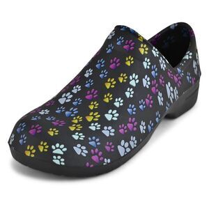 Jeffrico -  Womens Clogs Breathable Lightweight Slip  Black